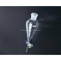 Trenntrichter Squib Birnenform mit geschliffenem Glasstopper / PTFE Stopper